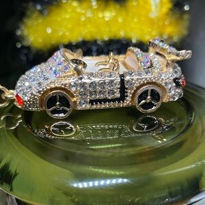 Mercedes-Benz Rhinestone Bling Bag Charm/Keychain NWT!!